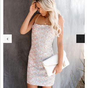 Don’t Rain On My Parade confetti sequin minidress